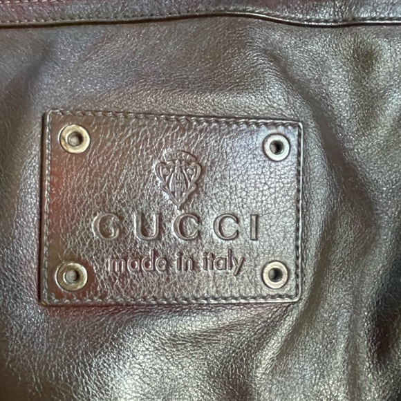 Gucci Dark Brown Leather Crossbody Bag - Picture 2 of 13